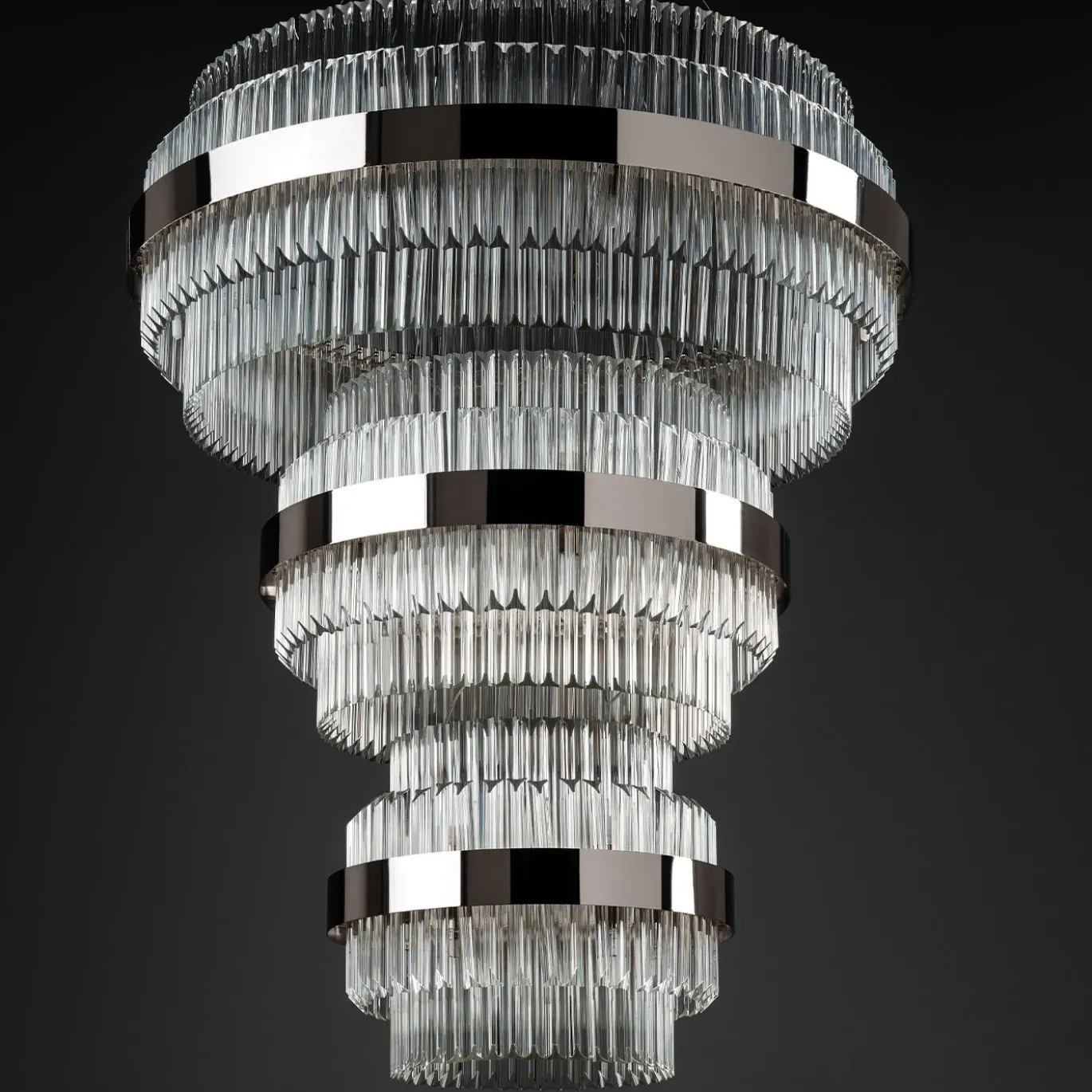Lampadario Imperial rotondo a 3 livelli
