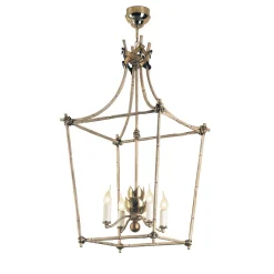 Lampadario in bambù