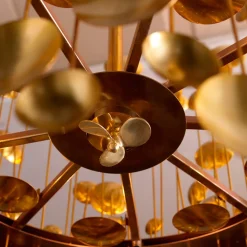 7246 Lampadario in ottone