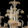 Lampadario in stile Rezzonico in oro e cristallo #1