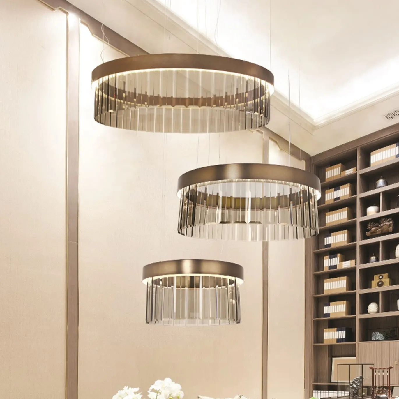 Lampadario in vetro Cesare