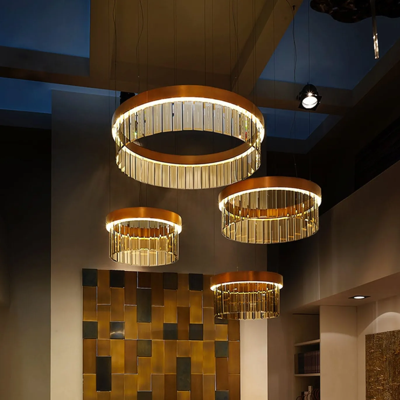 Lampadario in vetro Cesare