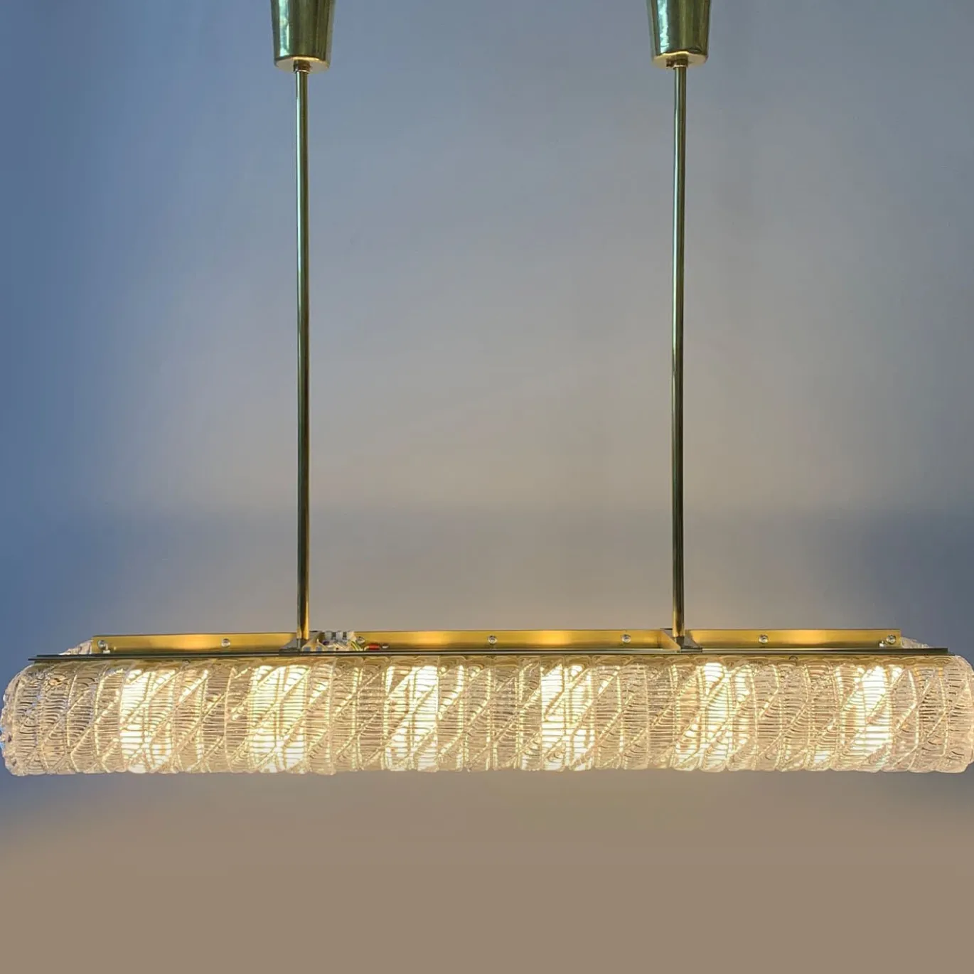 Lampadario in vetro di Murano anni '50