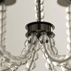 Lampadario in vetro fumé Fontaine di Giorgio Biscaro