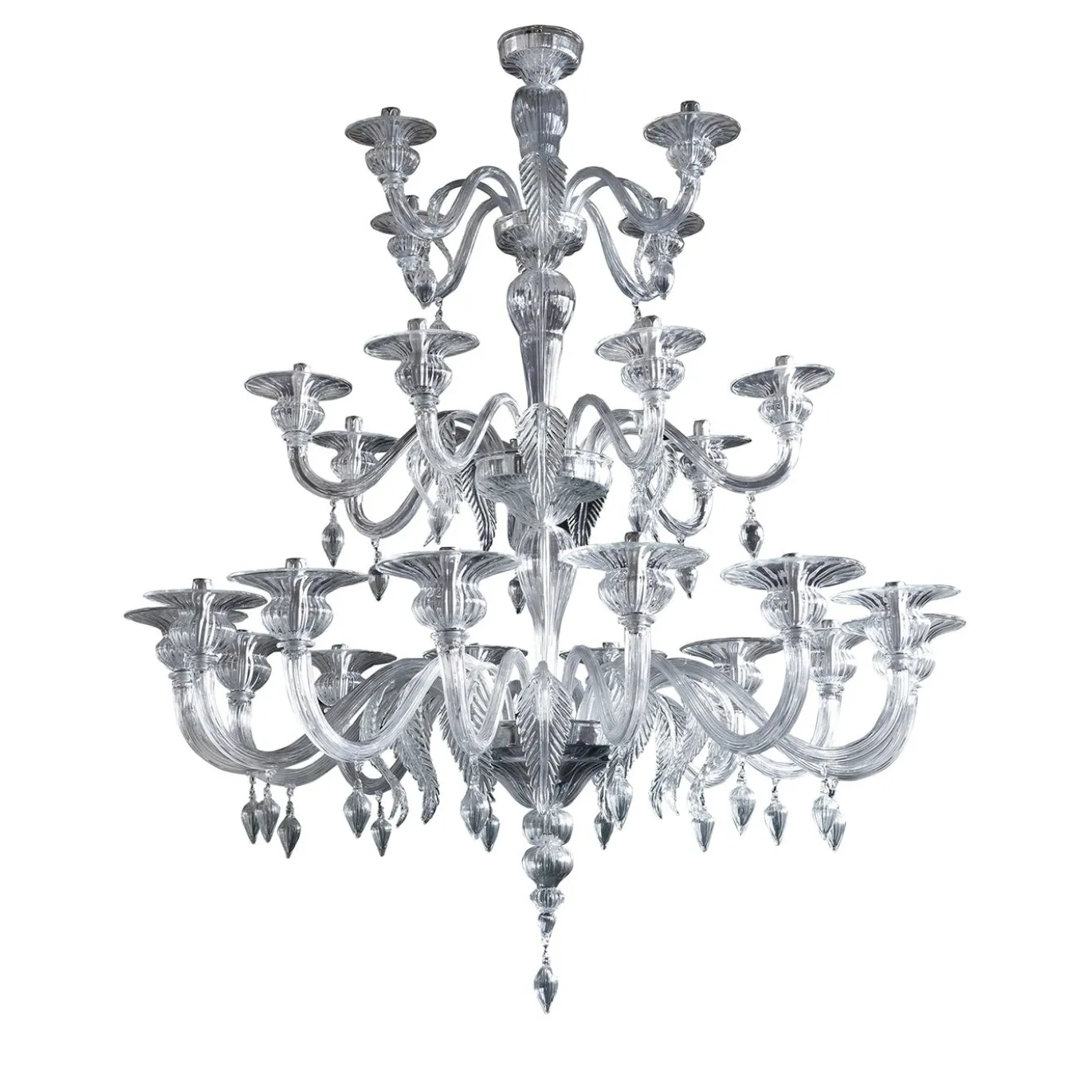 Lampadario in vetro grande Tosca