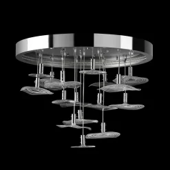 Lampadario in vetro Meadow