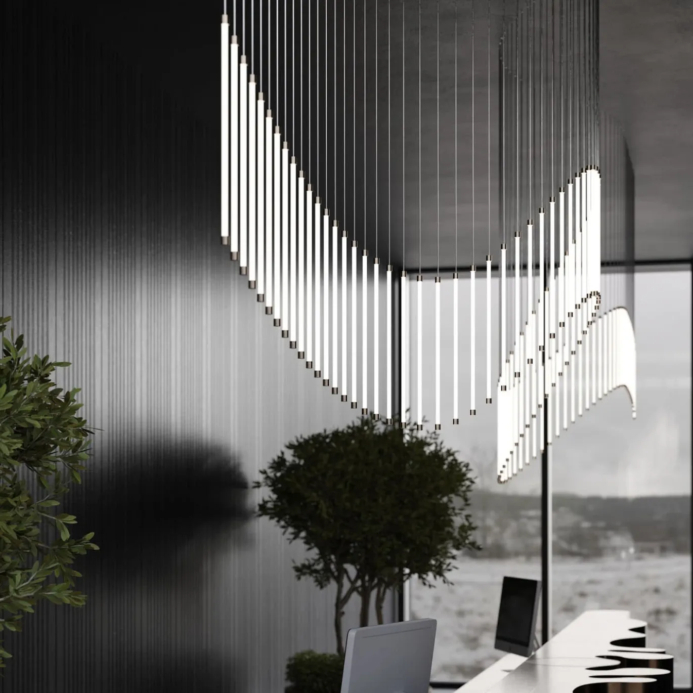 Lampadario in Vetro The Line 15