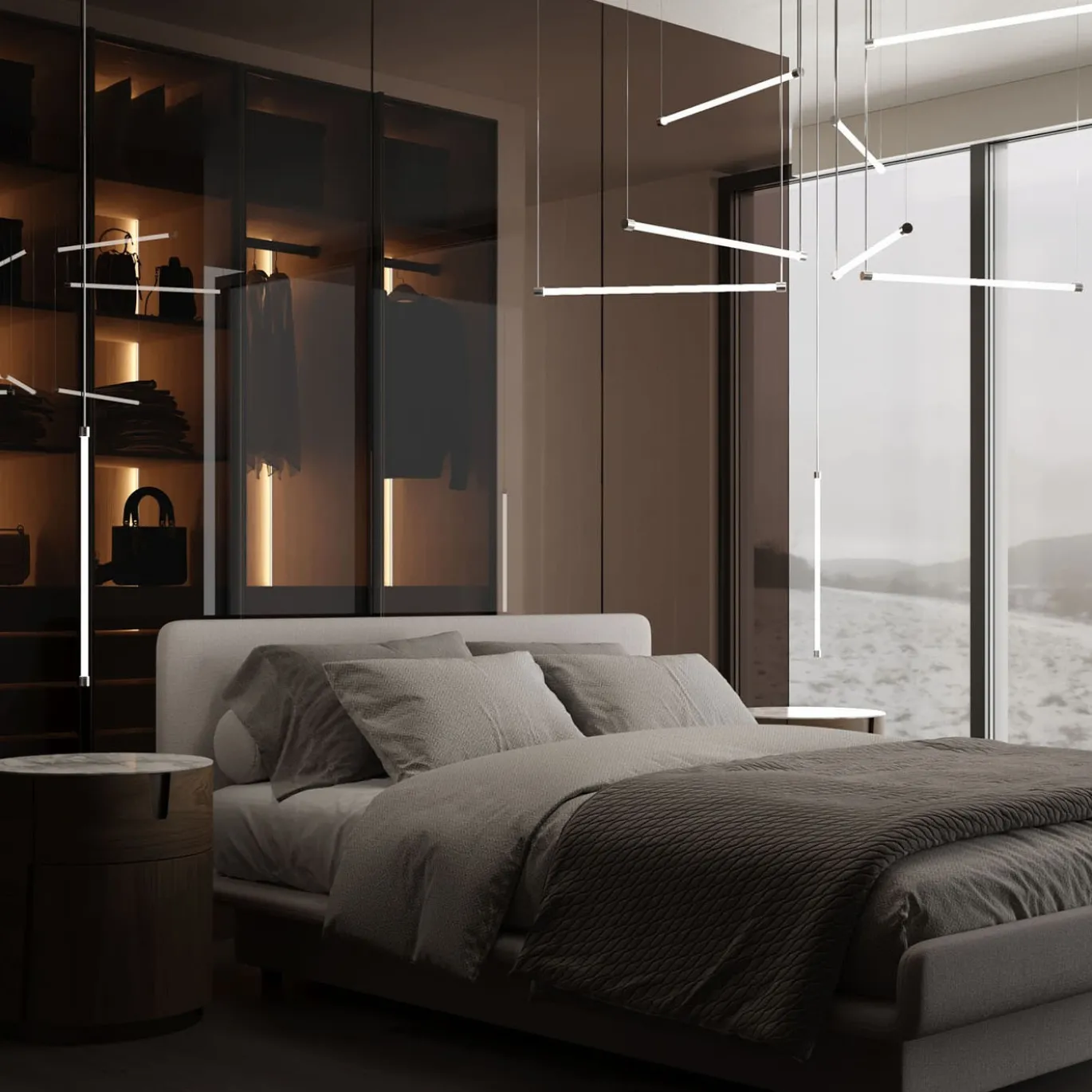Lampadario in Vetro The Line 11
