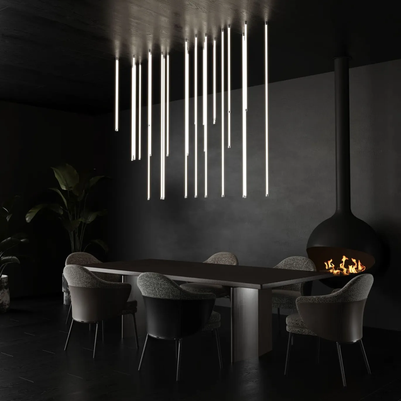 Lampadario in Vetro The Line 7