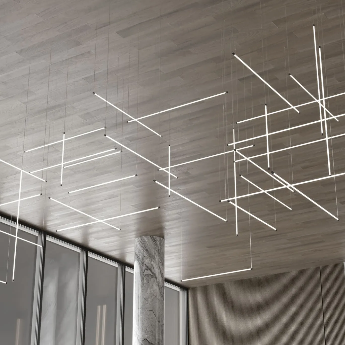 Lampadario in Vetro The Line 14