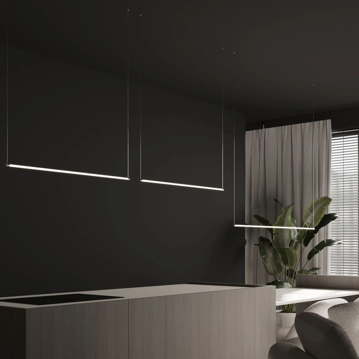 Lampadario in Vetro The Line 2