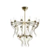 Lampadario in vetro veneziano Miele