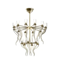 Lampadario in vetro veneziano Miele