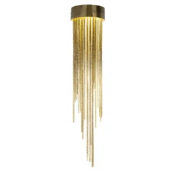 LAMPADARIO JOYSTAR IN OTTONE NATURALE - FLAIR EDITION MADE BY NSL