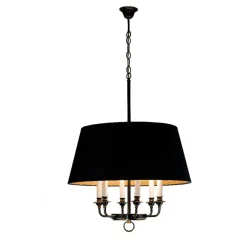 Lampadario Juliette 817 a 6 luci in bronzo spazzolato di Michele Bönan