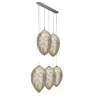 Lampadario lineare a 5 luci Arabesque Egg