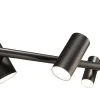 Lampadario lineare in metallo nero CanCan