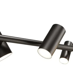 Lampadario lineare in metallo nero CanCan