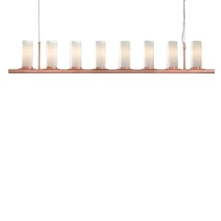 Lampadario lineare Roxanne in rame