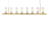 Lampadario lineare Roxanne oro