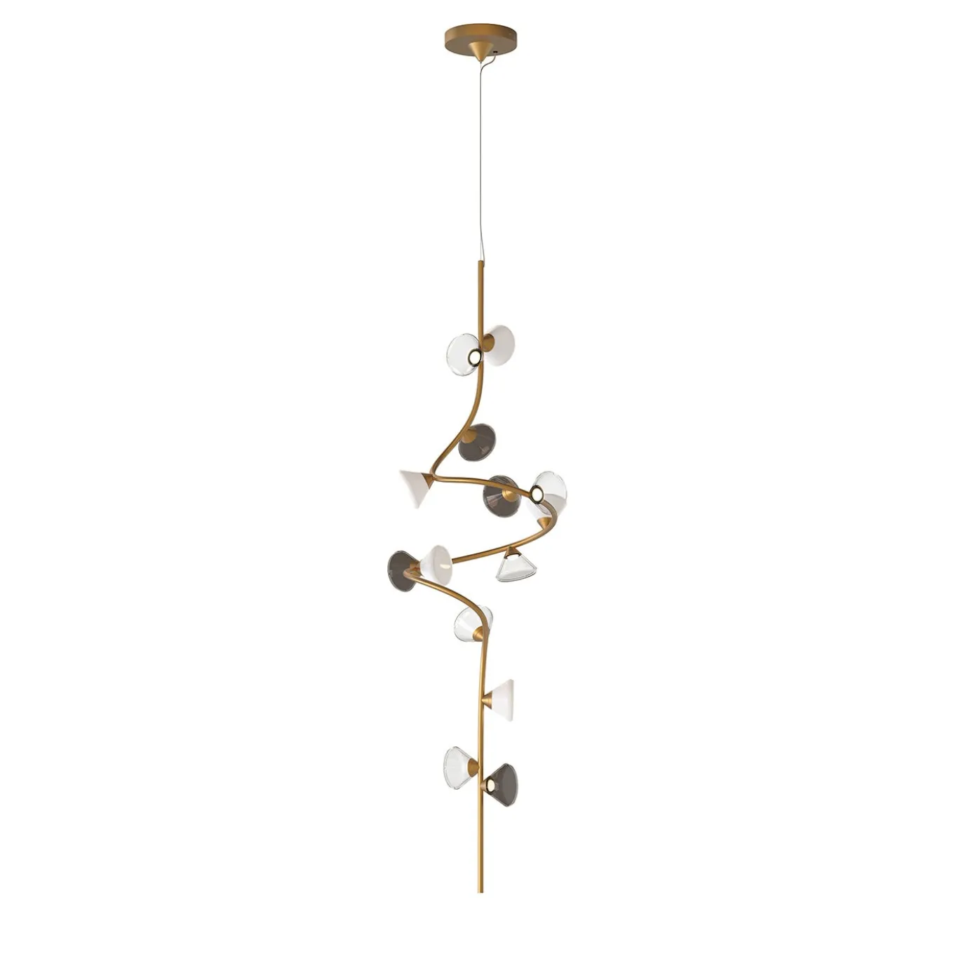 Lampadario Linfa Grande Finitura Oro