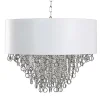 Lampadario Lisa con paralume bianco