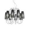 Lampadario Margot bianco a 8 luci
