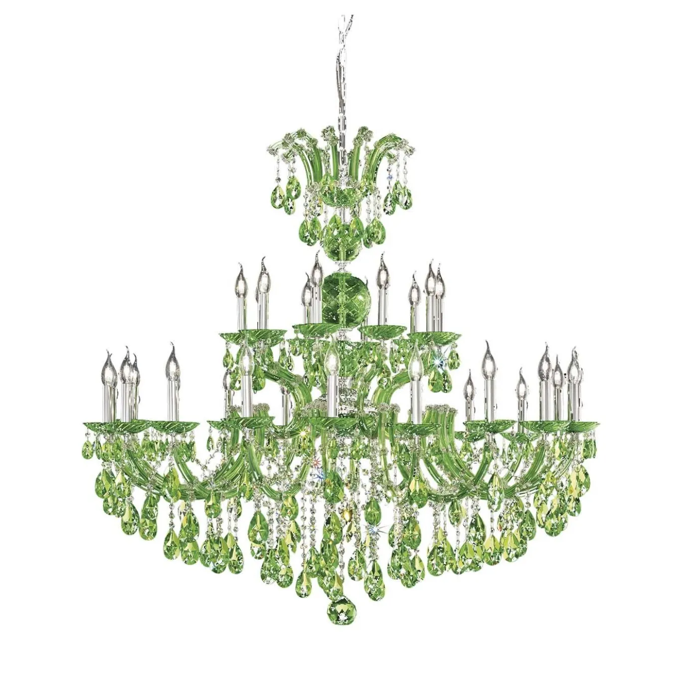 Lampadario Maria Teresa verde