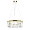 Lampadario medio ad anello in oro dolce