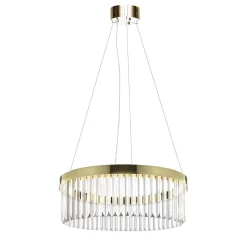 Lampadario medio ad anello in oro dolce