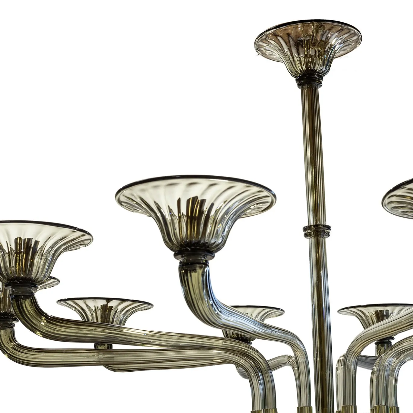 Lampadario Moderno in Vetro Fumé