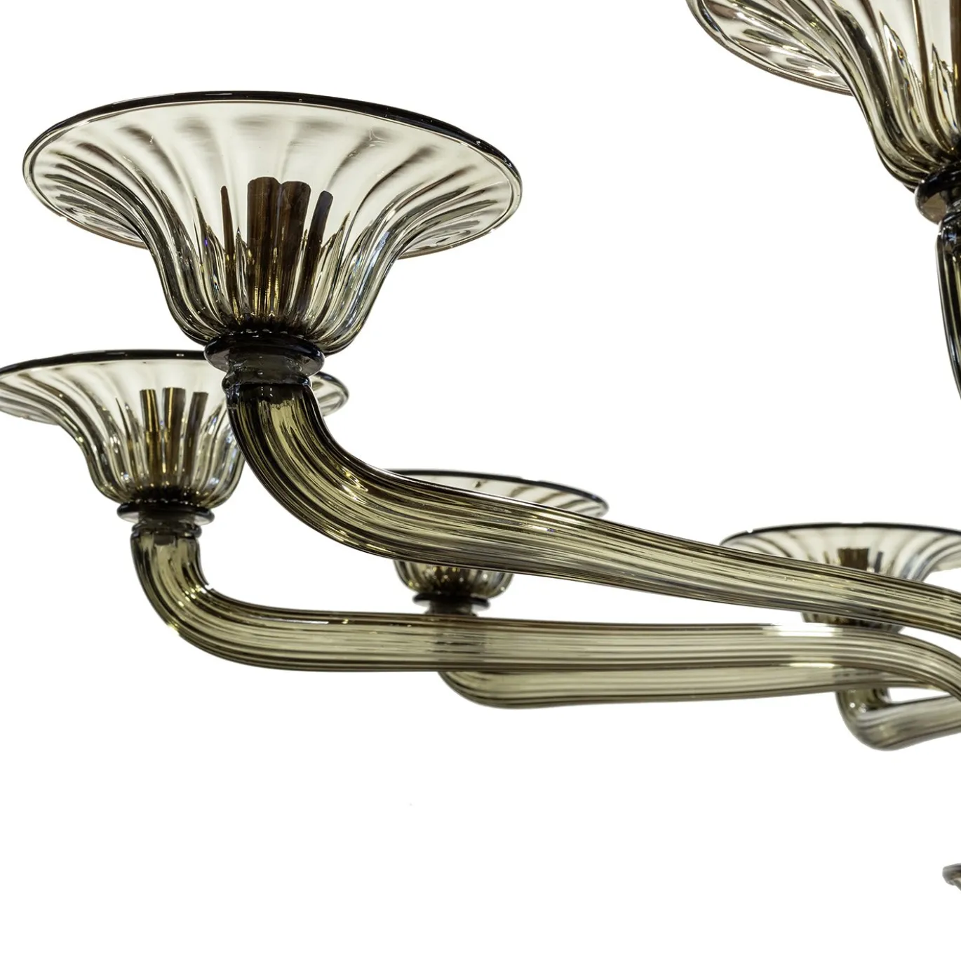 Lampadario Moderno in Vetro Fumé