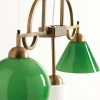Lampadario Mya in Vetro Verde e Bianco di Lenzia Mondin