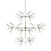 Lampadario Nabila a 48 luci in vetro trasparente di Corrado Dotti