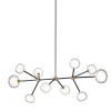 Lampadario Nabila a 10 luci in vetro trasparente di Corrado Dotti