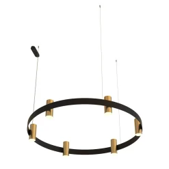 Lampadario Nastro Nero