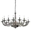 Lampadario Olympia grigio 12 luci