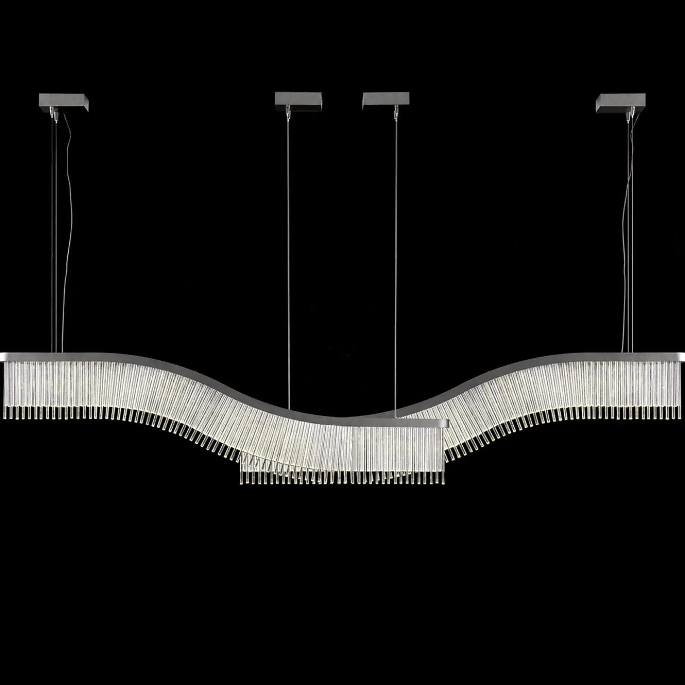 Lampadario Onda in vetro di Murano
