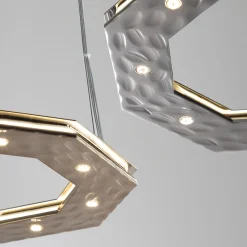 Lampadario ottagonale Otto Bronzed
