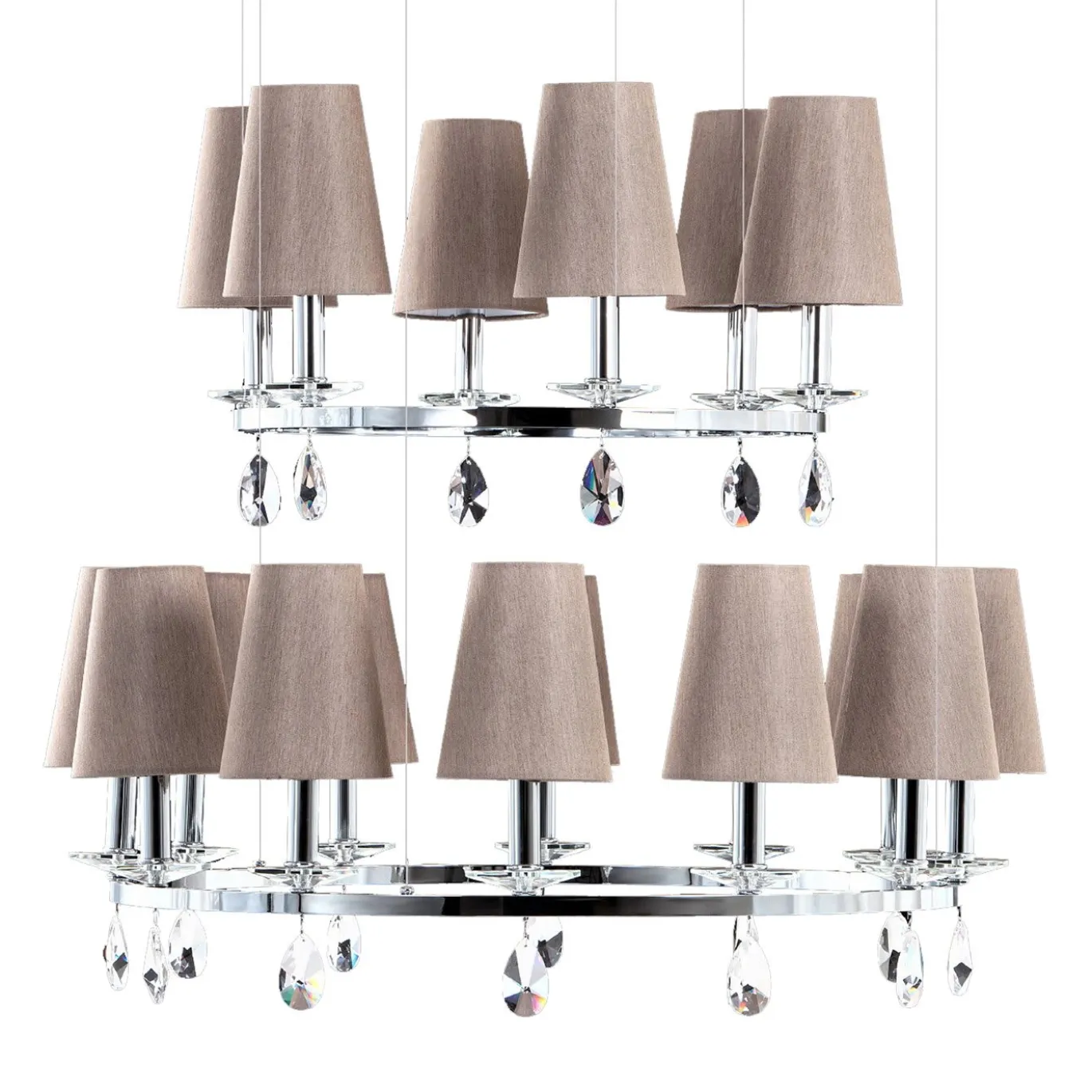 Lampadario Ottagono 18 luci