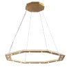 Lampadario Otto ottagonale dorato