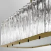 Lampadario ovale a tamburo a 9 luci