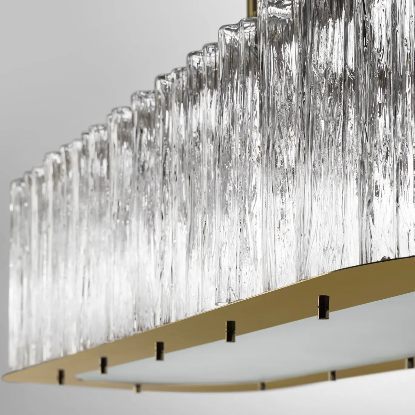 Lampadario ovale a tamburo a 9 luci
