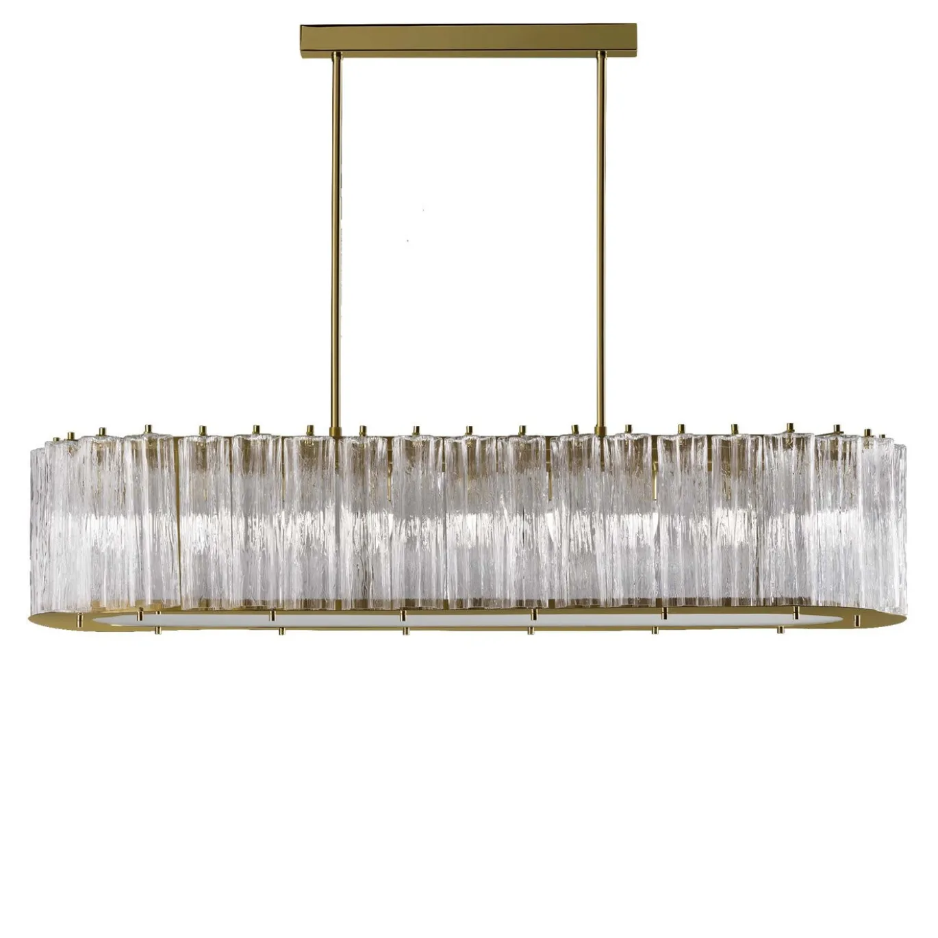 Lampadario ovale a tamburo a 9 luci