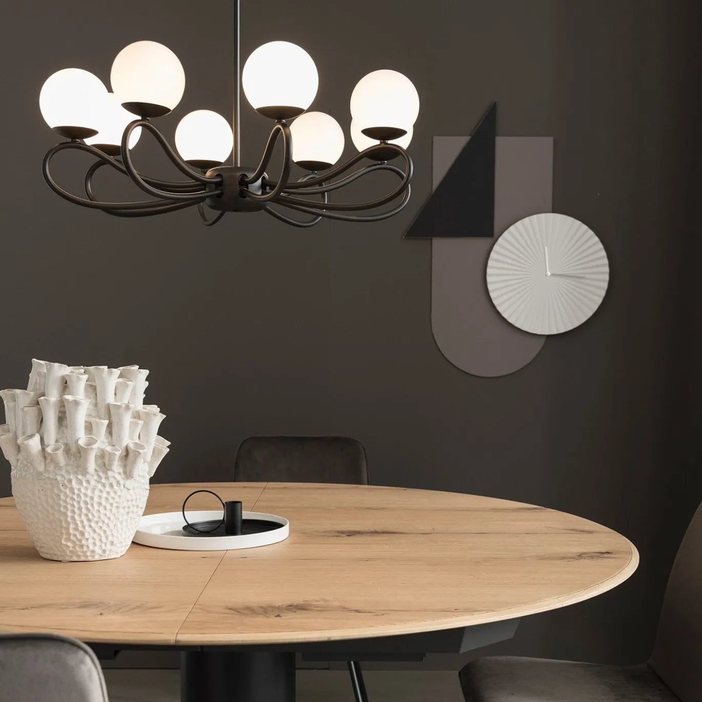 Lampadario Papillon 7207/8 nero di Matteo Zorzenoni