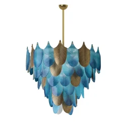 Lampadario Peacock Medium Blue