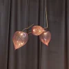 Lampadario Physalis in Vetro Bronzo di Cristina Celestino