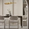Lampadario piatto d'oro