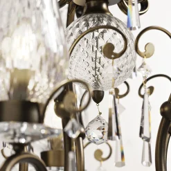 Lampadario Piccolo Anfora in Vetro Trasparente