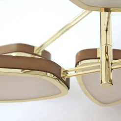 Lampadario Pluma Ultra Gold Brass in ottone